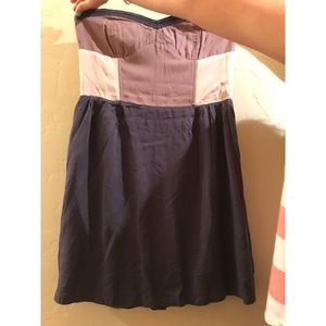 strapless indigo sundress